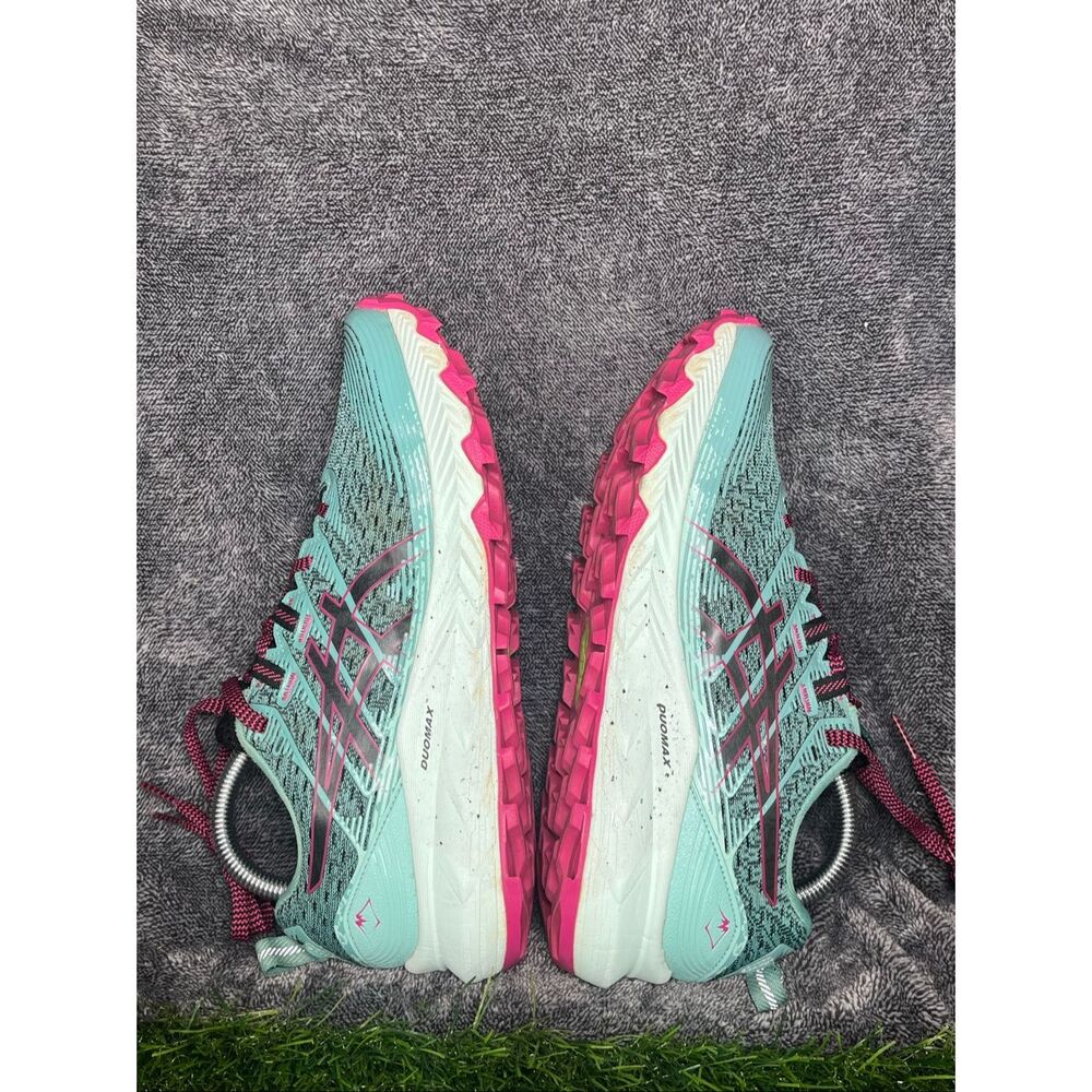 ASICS Gel Trabuco 10 Trail Running Shoes Women’s US 8  Aqua Pink FlyteFoam - Picture 6 of 8